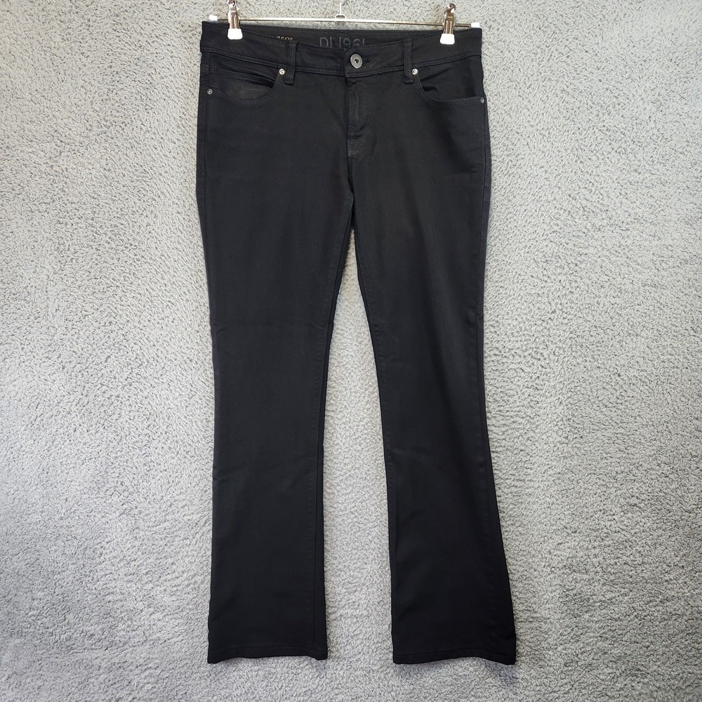 DL1961 Cindy Slim Boot Jeans Womens‎ 29 (Fits 33x30.5) Black Low Rise Comfort